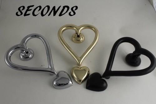 Heart shaped door - shaped, knocker