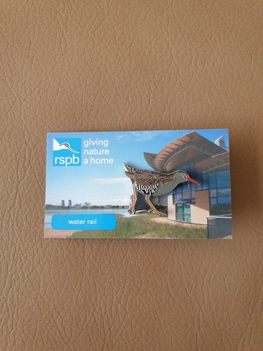 Rspb water rail enamel pin - water,