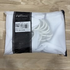 Shower Curtain with 14 Hooks 2metres long 2.4 metres wide