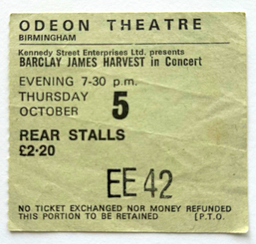 Odeon birmingham ticket stub - odeon,