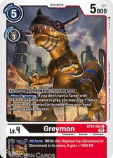 BT12-062 Greymon :: Common Digimon Card :: BT12: Across Time ::