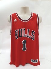 Basketball Jersey Chicago Bulls Adidas Derreck Rose No 1  Mens Medium 