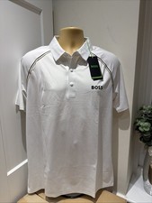 HUGO BOSS GOLF MENS PATTEO TOC PERFORMANCE STRETCH POLO WHITE SZ XL BNWT RRP£139