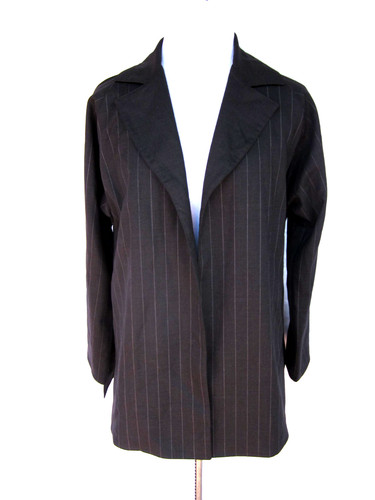 Shamask black wide pinstripe