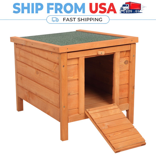 Rabbit hutch wooden pet - wooden,