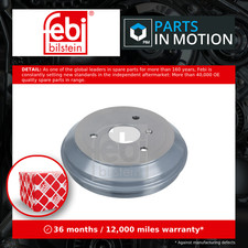 2x Brake Drums (Pair) fits SMART FORTWO 1.0 Rear 2007 on 203mm Set Febi Quality