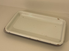 Mid-Century White Enamelware