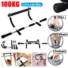 Pull Up Chin Up Bar Door Mounted Home Gym Strength Fitness Exercise Workout Bar