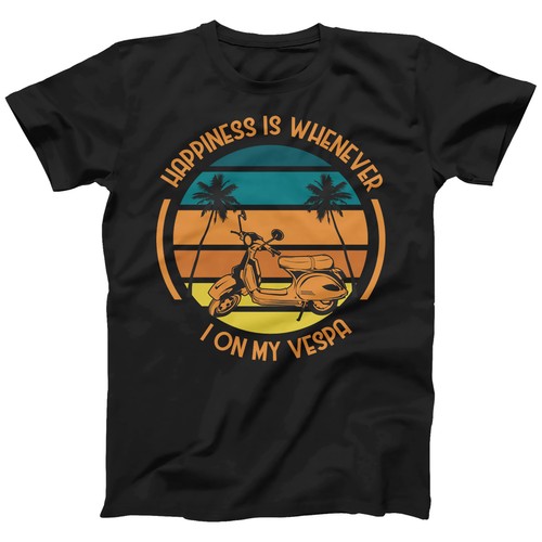 Vintage scooter tshirt men - tshirt, men's