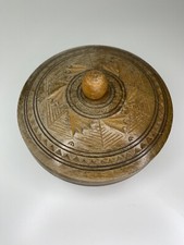 Antique round box with domed