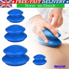 Pack of 4 Vacuum Massage Cellulite Therapyhot Chinese Acupuncture Rubber Cupping