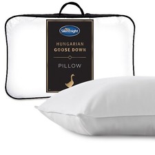 Silentnight Ultimate Luxury Hungarian Goose Feather And Down Pillow Cotton Cover
