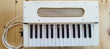 Working Hohner Organetta 3 Vintage Cream 29 Key Keyboard Fan Organ German 1960's