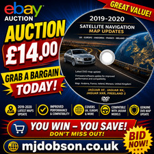 Jaguar XF XK XKR Sat Nav Disc