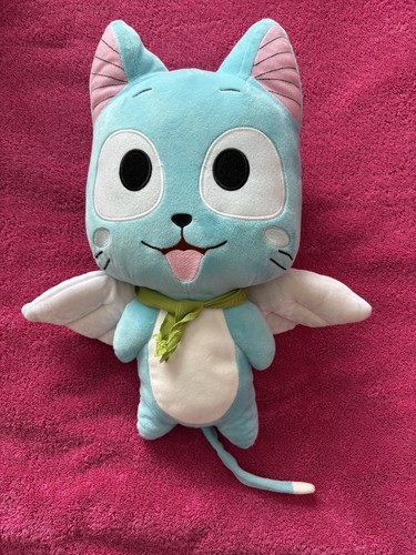 Happy soft plush toy cat - soft,