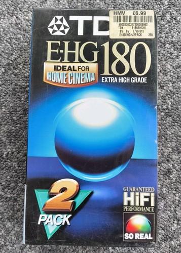 Tdk vhs video tape ehg180 - video,