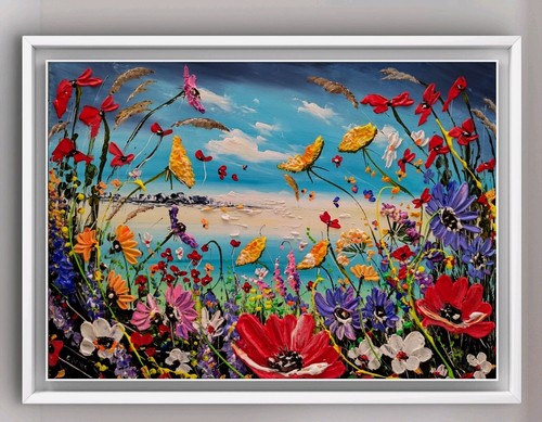 Original flower acrylic oil - original,