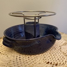 Blue Pottery Upright Poultry