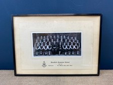 VINTAGE 1953 DRONFIELD HENRY FANSHAW DERBYSHIRE SCHOOL B & W PHOTOGRAPH-FRAMED