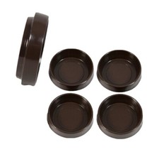 Castor Cups Furniture Floor Protector Glides Brown Plastic 60mm - Lots Of 4