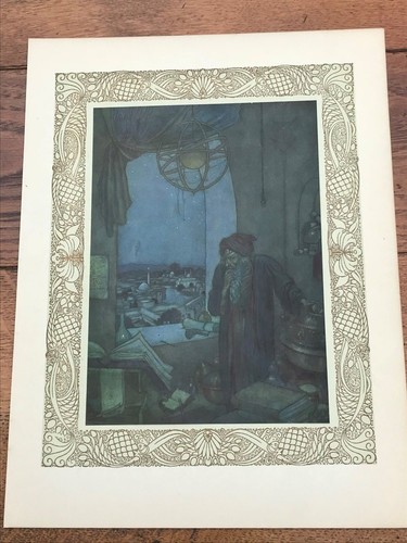 1909 colour antique lithograph