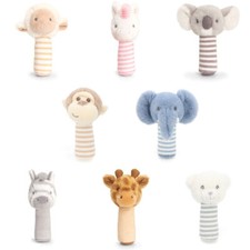 Keel Baby Rattle Boys Girls Bear Elephant Giraffe Monkey Unicorn Stick Soft Toys