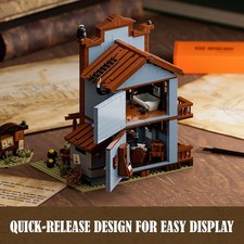 Funwhole Sheriff'S Office Lighted Building Brick Set - Old West Sheriff