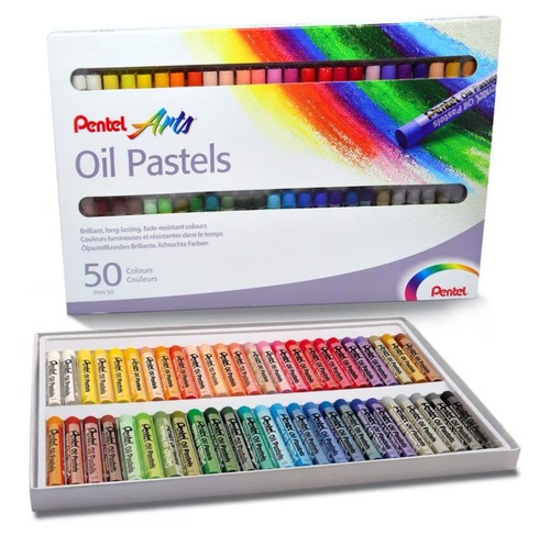 Pentel oil pastels box 50 - pentel, of