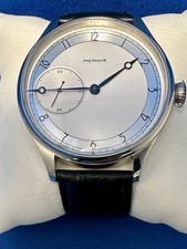 MOLNIJA Vintage Soviet CLASSIC Mens Wrist Watch Silver case White Face