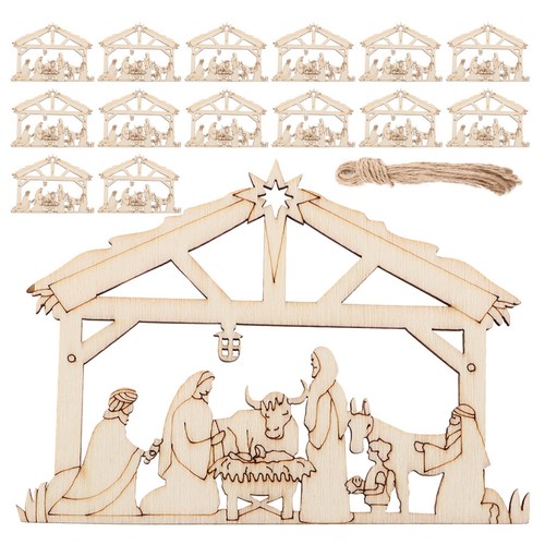 Pcs wooden scene ornaments - 50,
