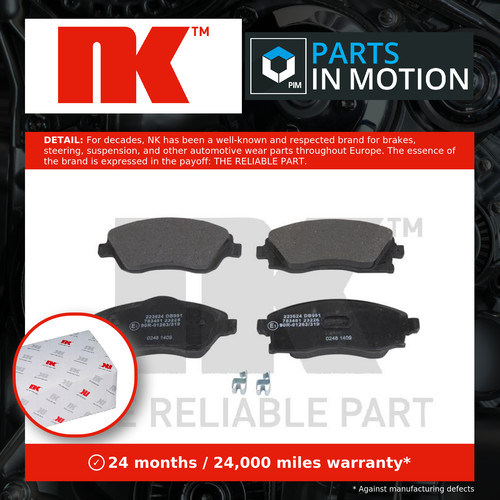 Brake pads set - brake, fits