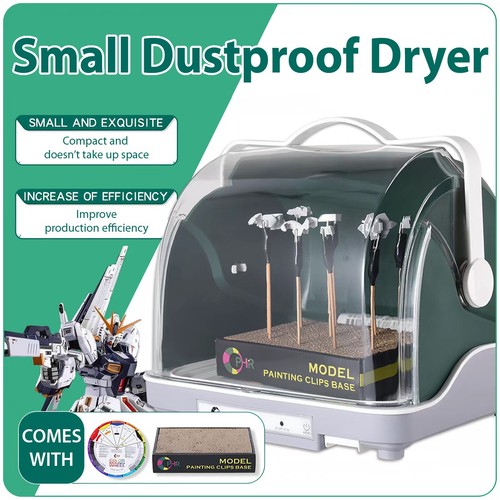 Heated model painting - model, dryer