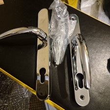 Fab Fix Balmoral UPVC Lever Door Handles 92pz 210mm Screw Centres Chrome/Silver