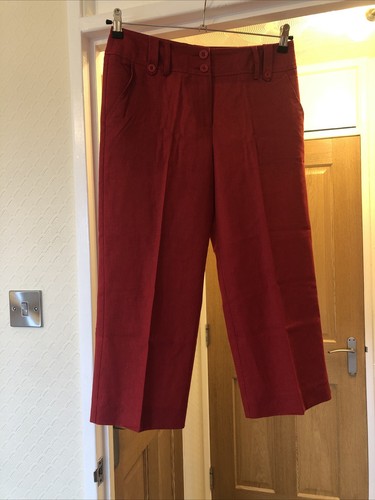 Bhs red crop capri - crop,