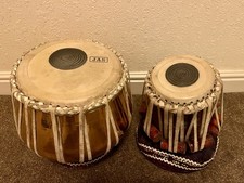 JAS Tabla Set 2-Piece Indian Hand Drums with Covers & Cushions - Used Condition