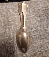 Six Different Epns Dessert Spoons  All Hallmarked Large Spoons