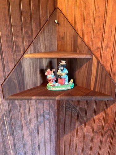 Walnut corner unit - walnut,