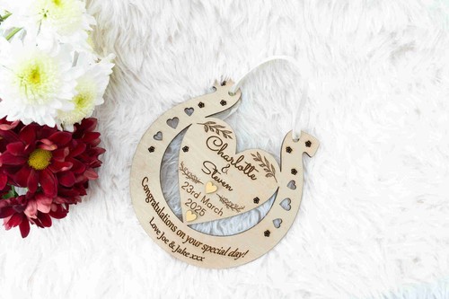 Personalised wooden wedding - personalised,