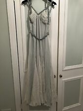 Vintage Amanda Wakeley Pale blue Grecian Evening Dress Size 8