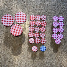 Bonne Maman Empty Jam Jars 3 Large 26 Mini Red Pink Purple Mixed Craft