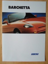 FIAT BARCHETTA orig 1996 UK Market Sales Brochure
