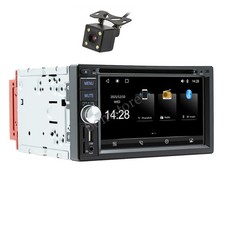 6.2" Bluetooth Car Stereo Radio DVD CD Player Carplay Android W/4LED Rear Camera