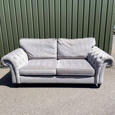 Next Large Chesterfield Gosford - Plush Velvet Silver/Grey - Free delivery ?