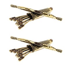  2pcs Vintage Brooch Pin Men Viking Brooch Suits Metal Scarf Buckle Wedding