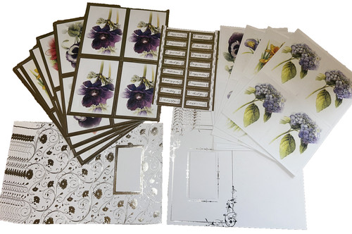 Floral foiled card - card, kit