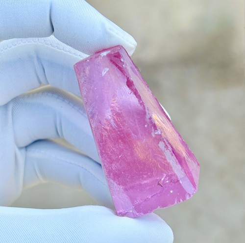 320 large pink zircon rough - pink,