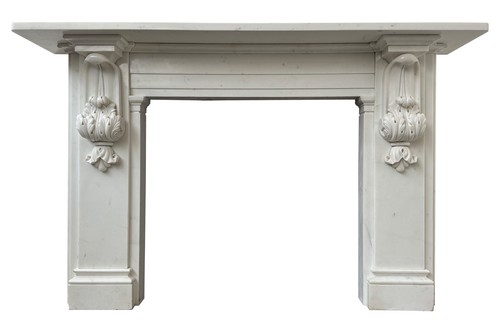 Antique fireplace surround - antique,
