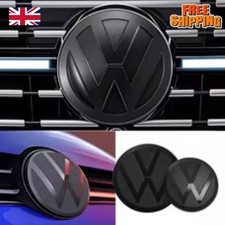 2Pcs VW BLACK BADGES FRONT &