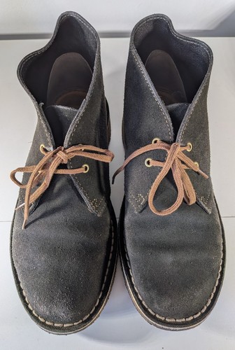 Clarks brown suede desert - brown,