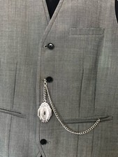 single albert silver  plated